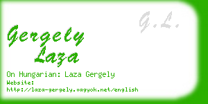 gergely laza business card